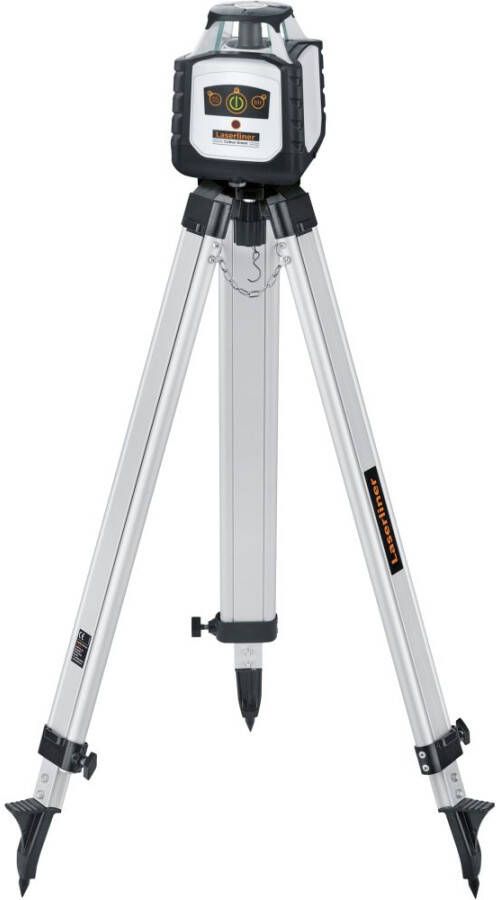 Laserliner Cubus G 210 S | Set | Groene Rotatielaser | Licht-statief 150 cm | Telescopische nivelleerlat 4 m en laserontvanger 052.305A