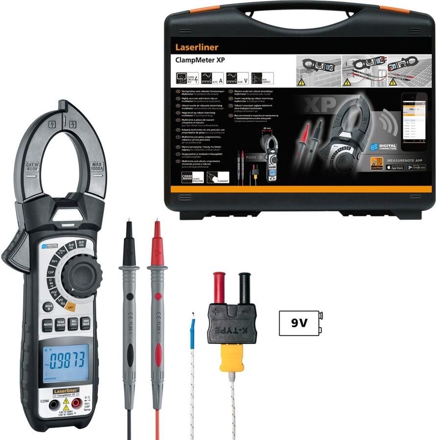 Laserliner ClampMeter XP Stroomtang met bluetooth 083.043A
