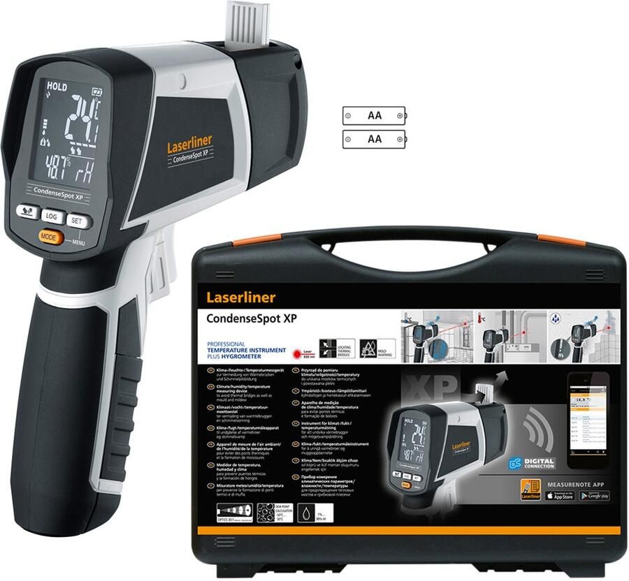 Laserliner CondenseSpot XP Meettoestel | Klimaat Vocht en Temperatuur | Bluetooth 082.047A - Foto 2