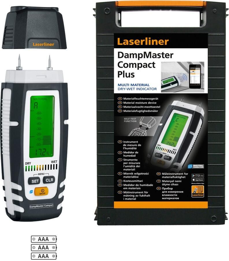 Laserliner Dampmaster Compact Plus met Bluetooth | 082.321A