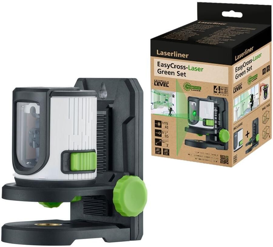 Laserliner EasyCross-Laser Groen Set Kruislijnlaser 081.081E