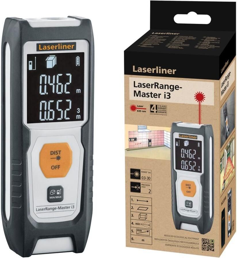 Laserliner LaserRange-Master i3 Laser afstandsmeter 080.830E