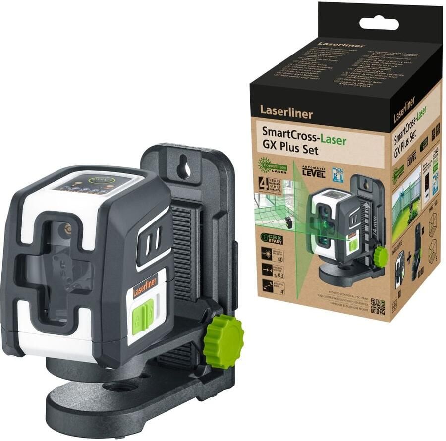 Laserliner SmartCross-Laser GX Plus Set Kruislijnlaser 036.732E