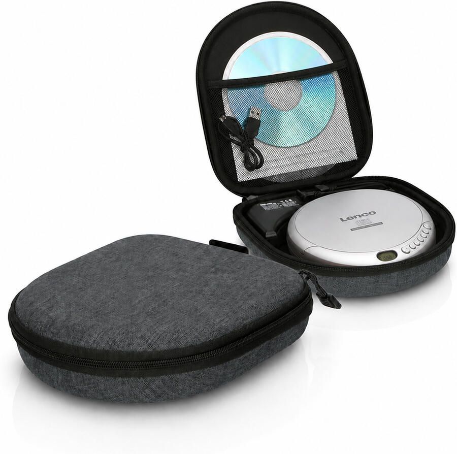 Lenco Powerbank hoesje voor Discman 5000mah Grijs PBC-50GY