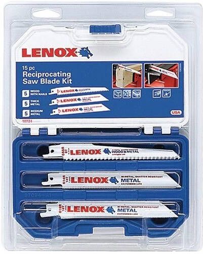 Lenox Reciprozaagbladenset voor hout en metaal | 15-delig 1073415RKG
