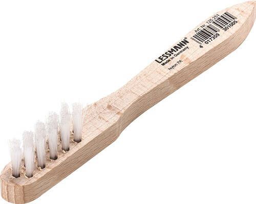 Lessmann Bougieborstel | lengte 150 mm | 0 3 mm nylon PA glad | 3-rijig | 1 stuk 125251