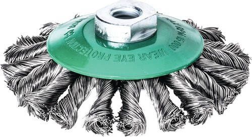 Lessmann Staaldraadborstel | d. 115 mm M14 draaddikte 0 5 mm | RVS 12 mm | 15000 min-¹ | 1 stuk 472857WZ