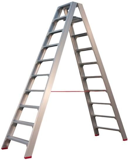 Little Jumbo Industrietrap superpro 2x10 treden met beugel 4741000210