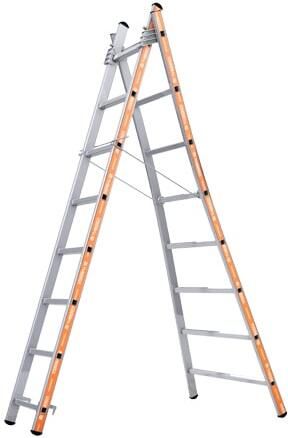 Little Jumbo Reformladder 1252 | met uitgebogen bomen | 2x12 sporten 1201252012