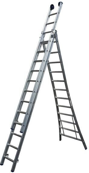 Little Jumbo Reformladder SuperPRO geanodiseerd uitgebogen bomen- 3x10 1250600310