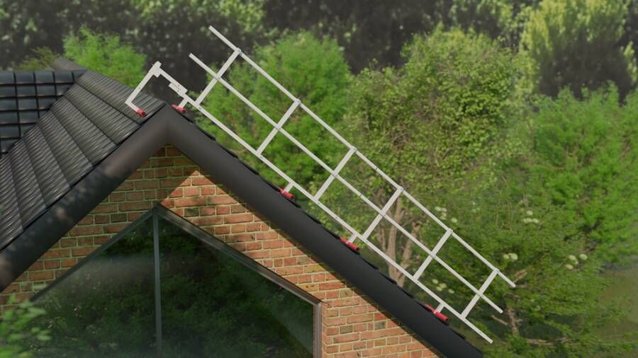Little Jumbo Roof Safety Systems RSS Dakrandbeveiliging Kopgevel | Set 6 Meter 43840600