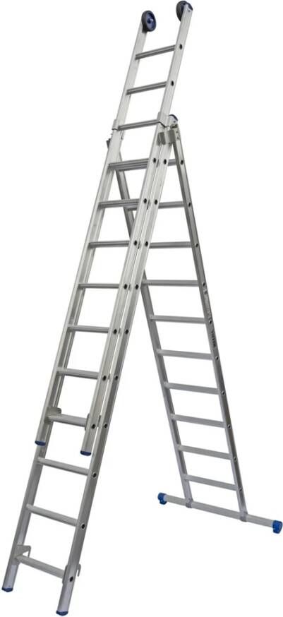 Little Jumbo SuperPRO Reformladder SuperPRO Recht | 3x8 | Met Stabilisatiebalk | Geanodiseerd 1250570308