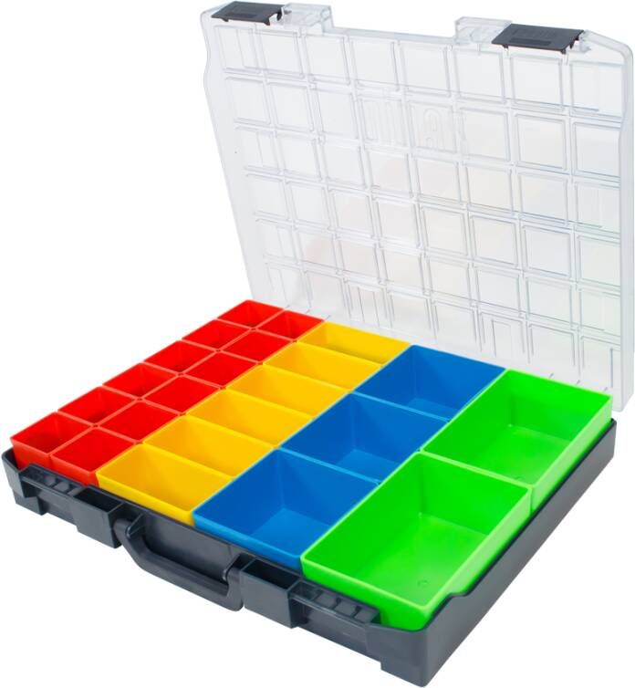 Little Jumbo Zevim Kunststof Assortimentskoffer | 23 Inzetbakjes | Assorti 2153306623