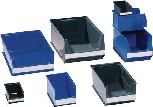 Lockweiler Magazijnbak | L160 140xB100xH75 mm | PE blauw | 25 stuks 19100524