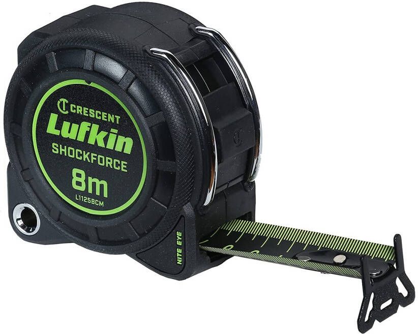 Lufkin Meetlint Shockforce Nighteye 30mmx8m cm zw L1125BCM