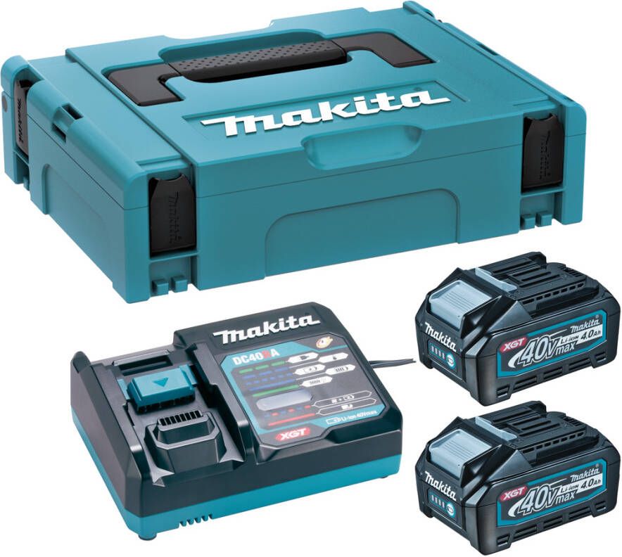 Makita 191J97-1 | Startset XGT | DC40RA 2XBL4040 | 40V | oplader DC18RA | MBox