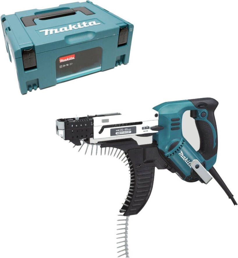 Makita 6842JX Schroefautomaat voor bandschroeven 25-55mm in M-box koffer 6842JX