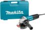 Makita 9558HNRGK 230 V Haakse slijper 125 mm in koffer 9558HNRGK - Thumbnail 1