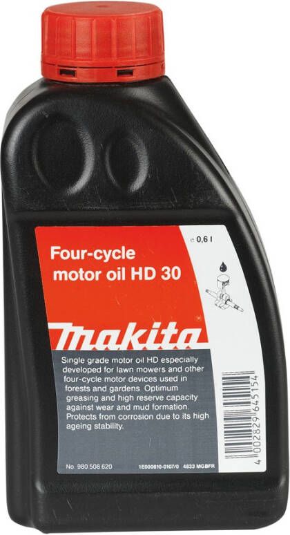 Makita Accessoires 4-takt Motorolie HD30 SAE30 Inhoud 0 6l 980508620