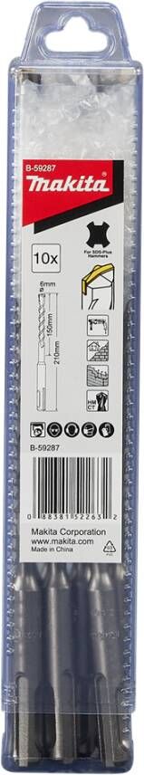 Makita Accessoires B2S: Betonboor 6x210mm B-59287