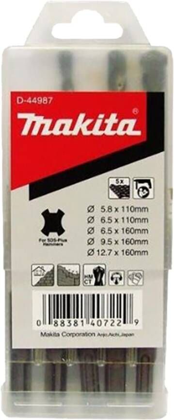 Makita Accessoires Betonborenset 5-delig D-44987