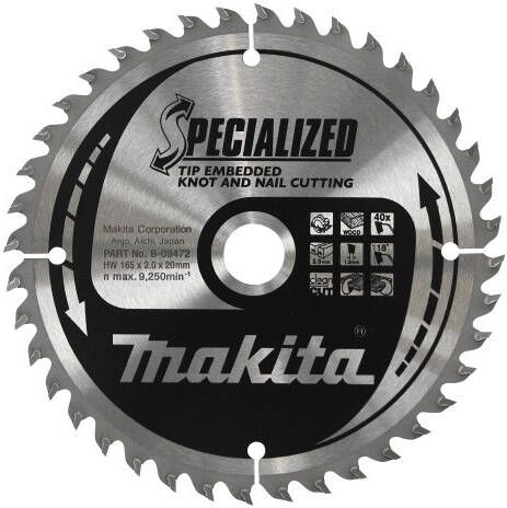 Makita Accessoires Cirkelzaagblad TipE 355x30x3 0 40T 23g B-09466