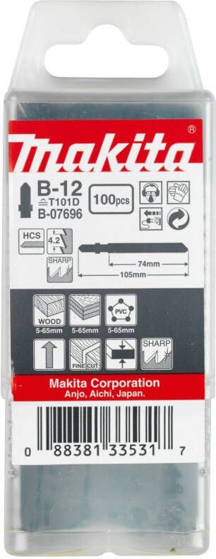 Makita Accessoires Decoupeerzaagblad B12 T101D | 100 stuks B-07696