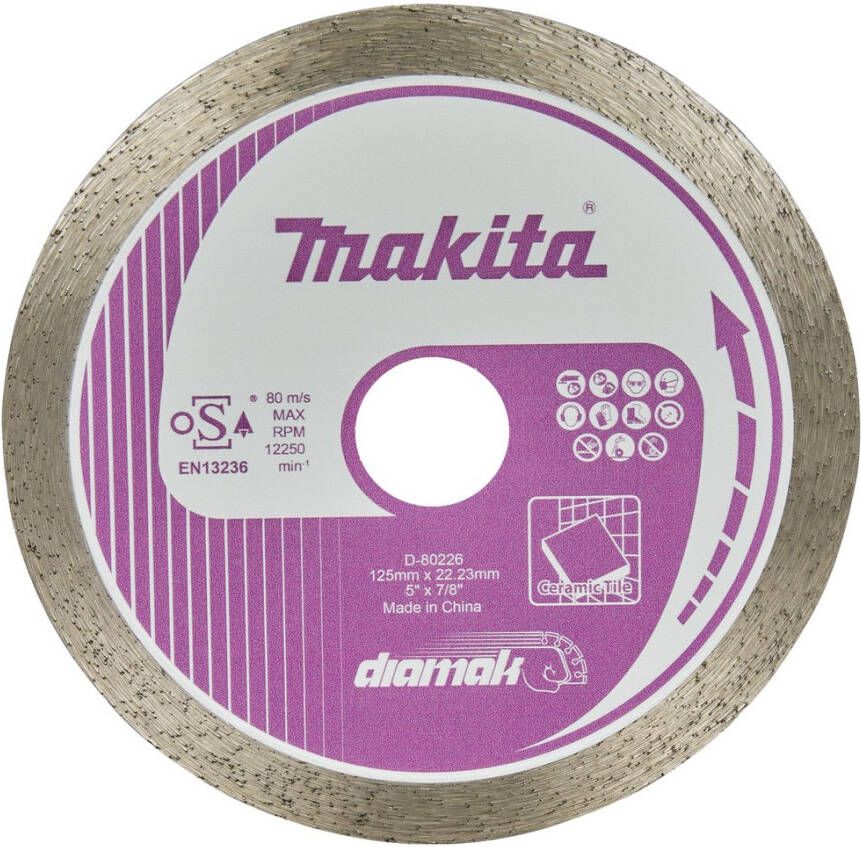 Makita Accessoires Diamantschijf 125mm | Incl. reduceerring D-80226