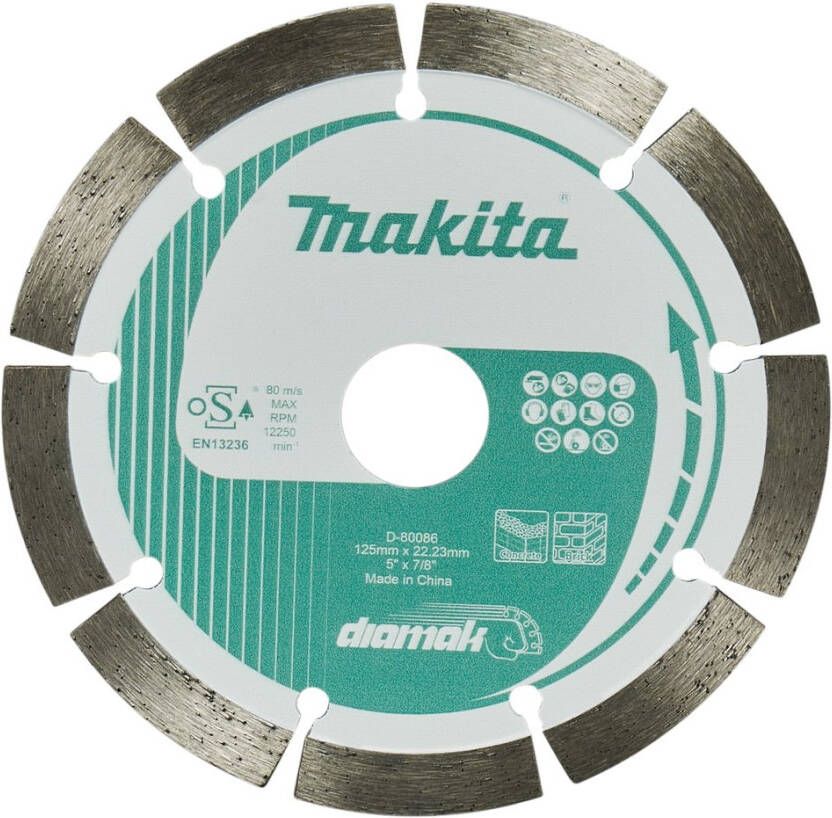 Makita Accessoires Diamantschijf 125x22 23x1 8mm D-80086