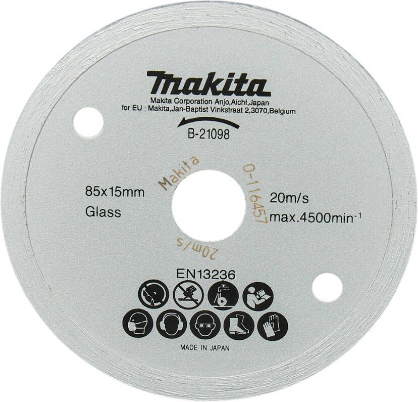 Makita Accessoires Diamantschijf 180x22 2mm Diam B-21098