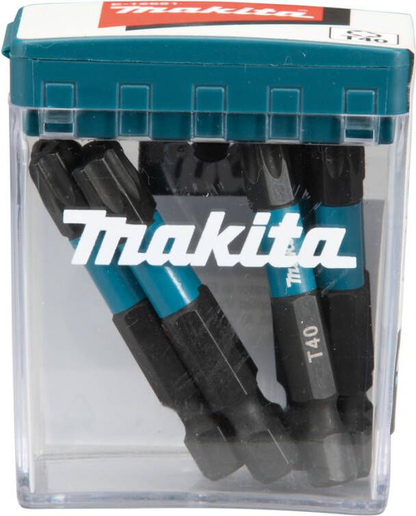 Makita Accessoires E-12681 Slagschroefbit | T40x50mm | X Impact Black | 10 stuks E-12681