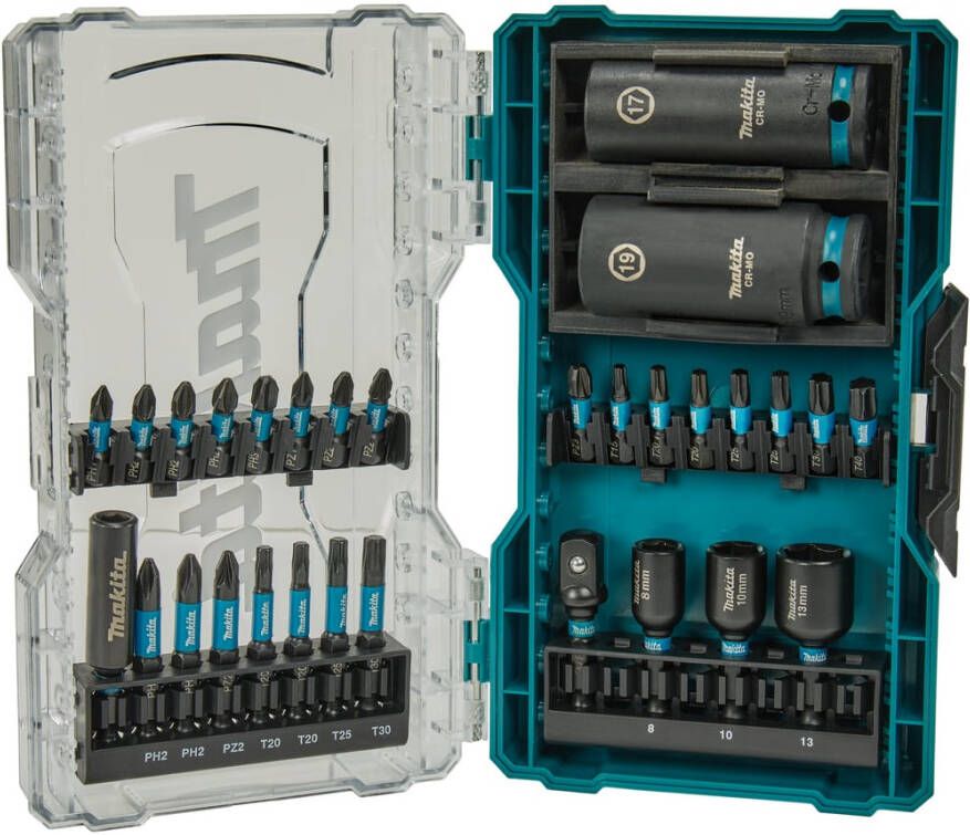 Makita Accessoires E-22903 Slagschroefbitset | 30-delig E-22903
