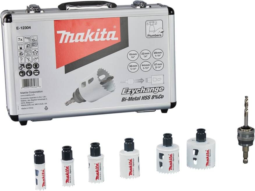 Makita E-12304 Gatzaagset 7-delig snelwissel 19-57mm | Mtools