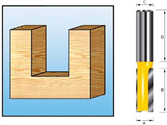 Makita Accessoires Groeffrees HM 10mm S=6 D-09282