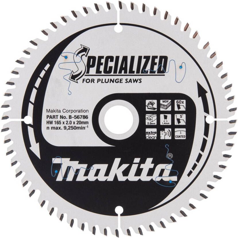 Makita Accessoires Invalcirkelzaagblad gemelamineerd B-56786