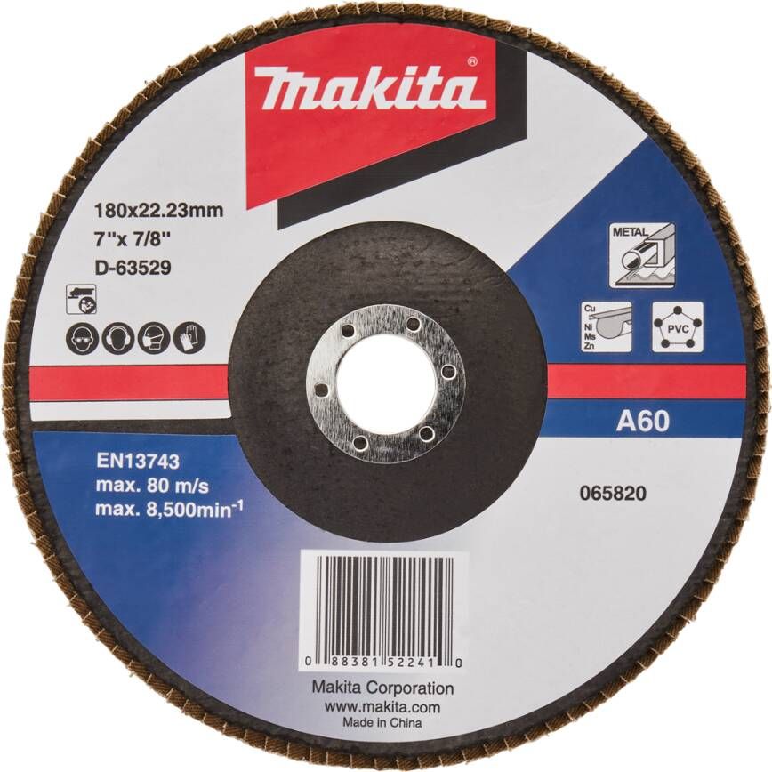 Makita Accessoires Lamellenschuurschijf 180mm A60 D-63529-10