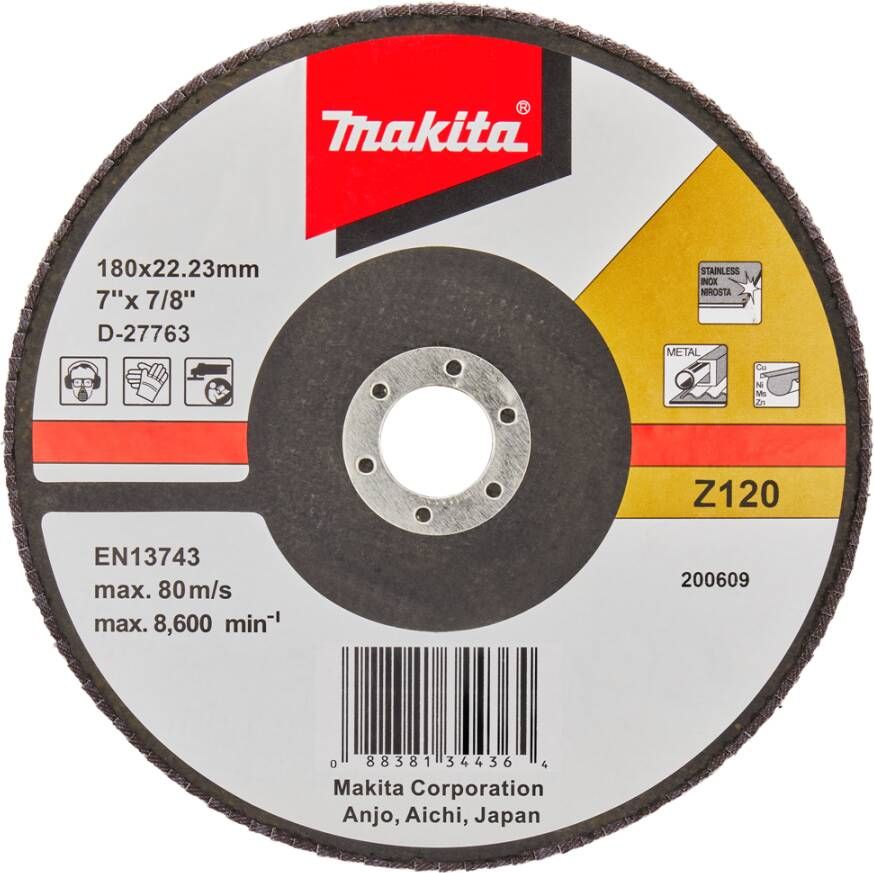 Makita Accessoires Lamellenschuurschijf 180mm Z120 D-27763