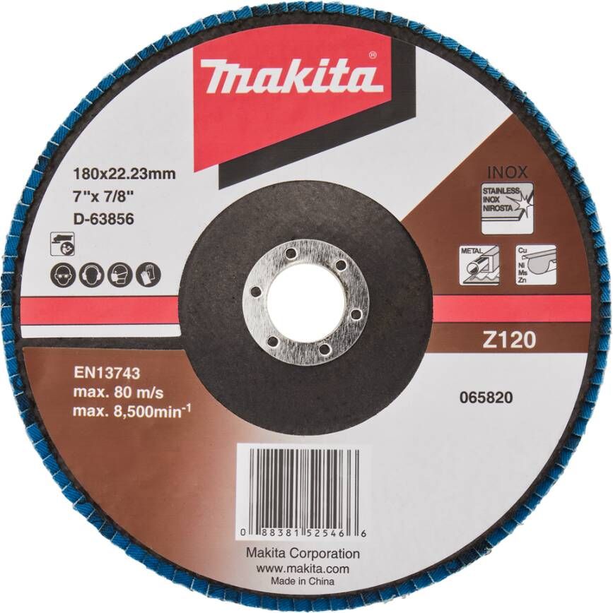 Makita Accessoires Lamellenschuurschijf 180mm Z120 D-63856-10