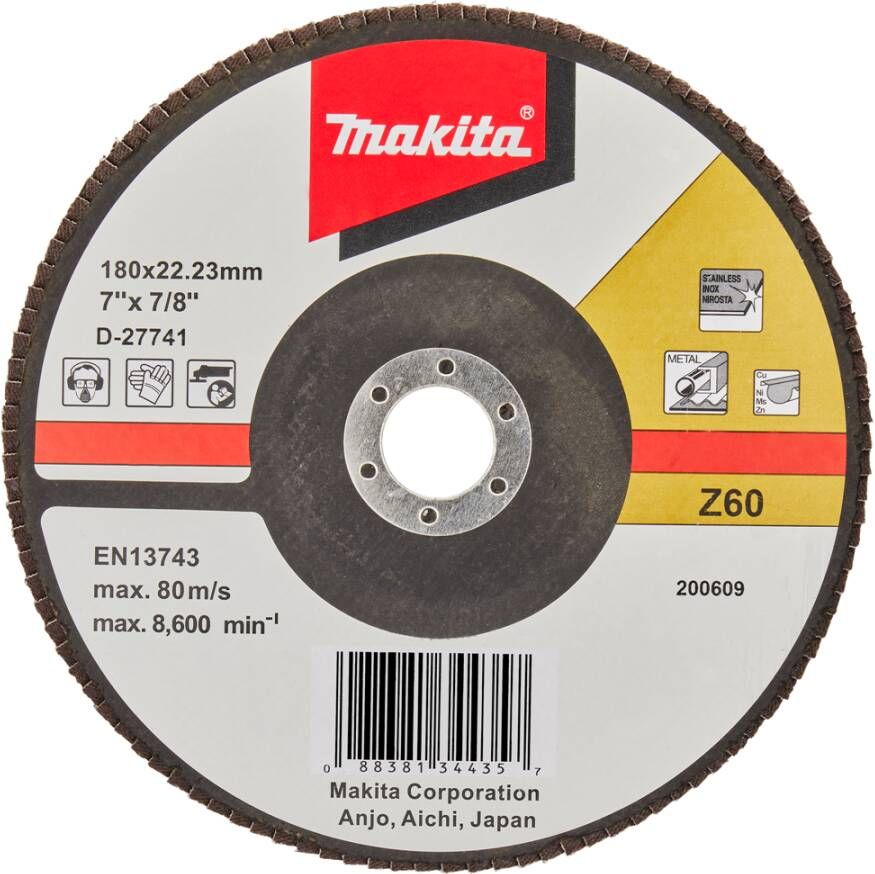 Makita Accessoires Lamellenschuurschijf 180mm Z60 D-27741