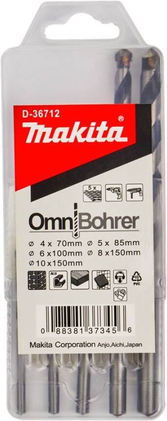 Makita Accessoires Multiborenset 5-delig D-36712