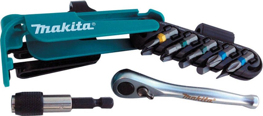 Makita Accessoires P-79142 | Bitset | 12-delig met ratel P-79142