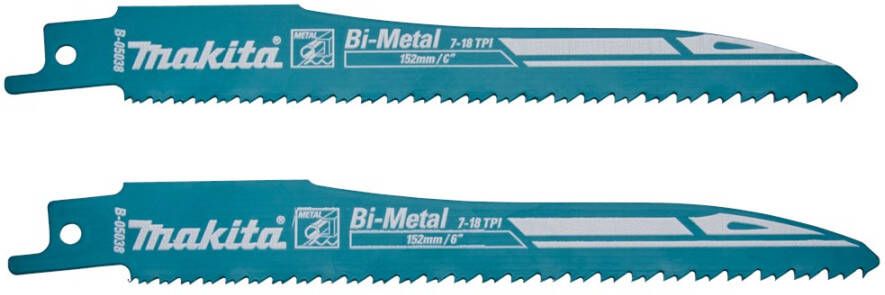 Makita B-05038-2 Reciprozaagblad 132 metaal S123X | Mtools