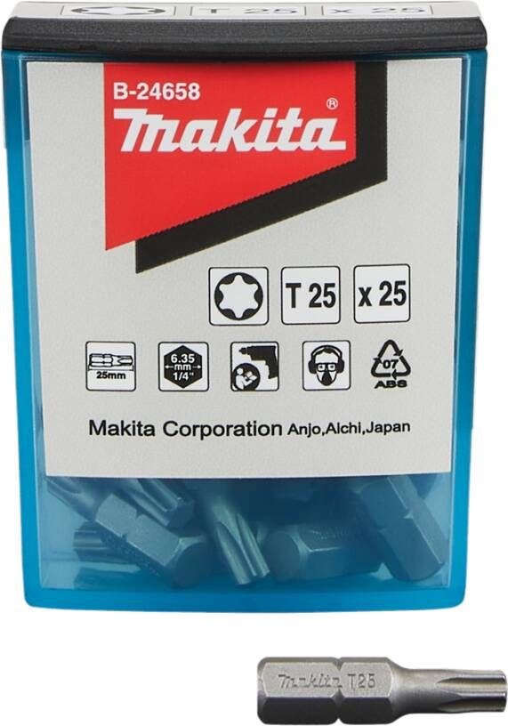 Makita Accessoires Schroefbit T25x25mm B-24658