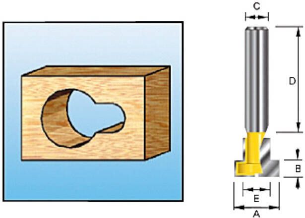 Makita Accessoires Sleutelgatfrees HM S8 D-11988