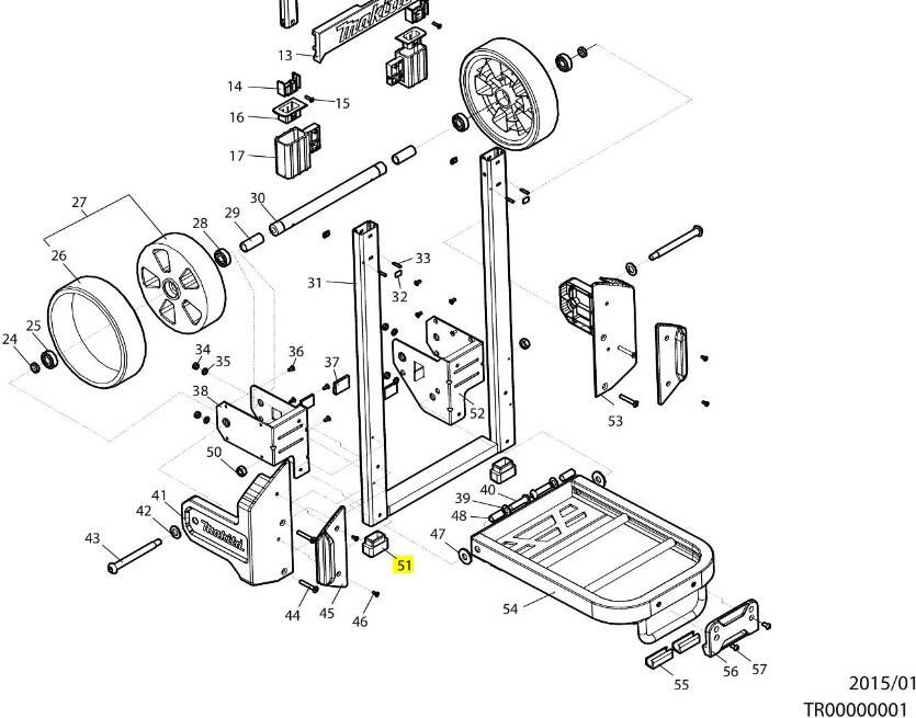 Makita Accessoires Afdekdop | TR00000022