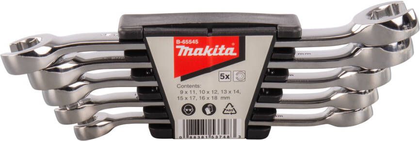 Makita B-65545 | Ringsleutelset | open | 5-delig