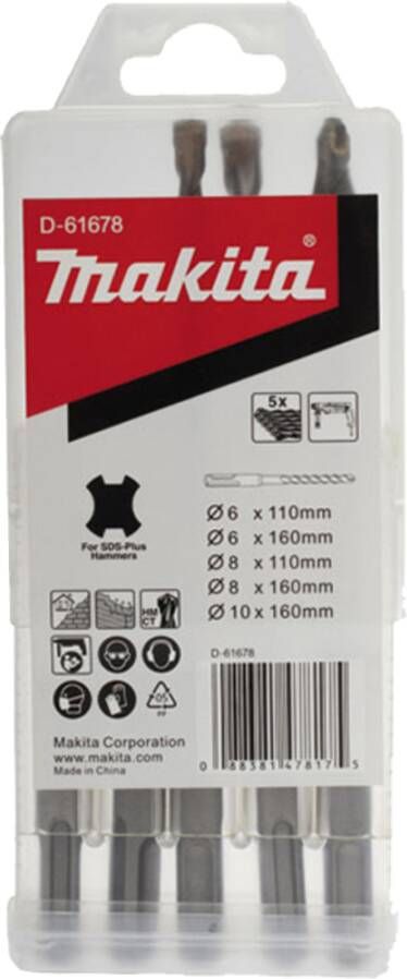 Makita Accessoires Betonborenset 5-delig D-61678