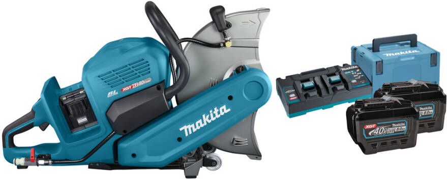 Makita CE001GL204 | XGT 2x40V Max Doorslijper | 355 mm | 8 0 Ah (2 st) | duo snellader | in doos Mbox CE001GL204