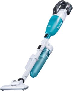 Makita CL001GA224 | Steelstofzuiger | 40 V Max | Witte uitvoering met blauwe transparante capsule | met cycloon stofafscheider | 2 0 Ah accu | 2 st | lader | in doos