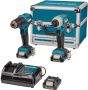 Makita CLX228SAX2 | Combiset | 12 V Max | (klop)boren en (slag)schroeven | Set | 2 0 Ah | in aluminium koffer met accessoires CLX228SAX2 - Thumbnail 1